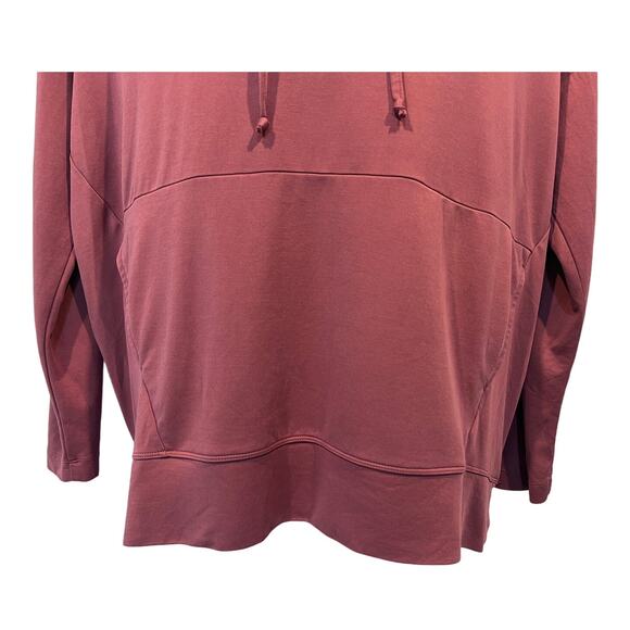 Fabletics Womens Large Lightweight Hooded Pullover II With Pocket Dark Rouge - Picture 5 of 11